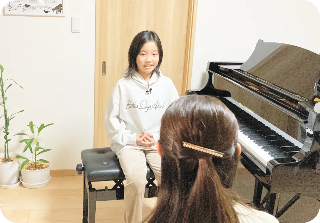 ピアノ教室の活動の様子