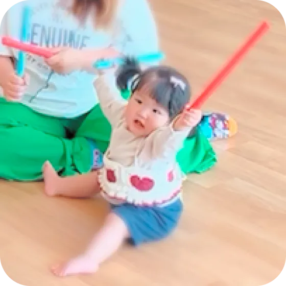 リトミック教室の活動の様子